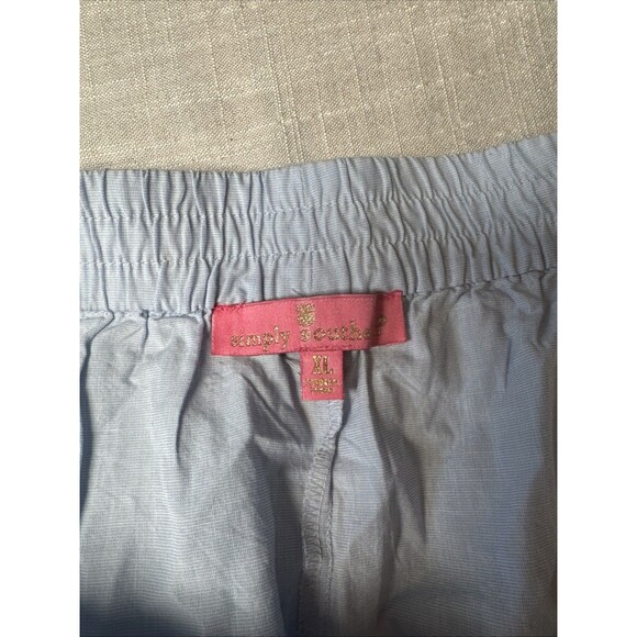 Simply Southern Lightweight Summer Shorts Blue Ricrac Women's Sz XL‎ -  NEW - Picture 4 of 10